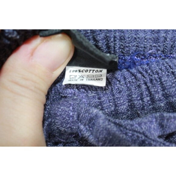 Thaluta Blue Harem Loose Yoga Travel Lounge Boho Pants Size Medium - Picture 7 of 12